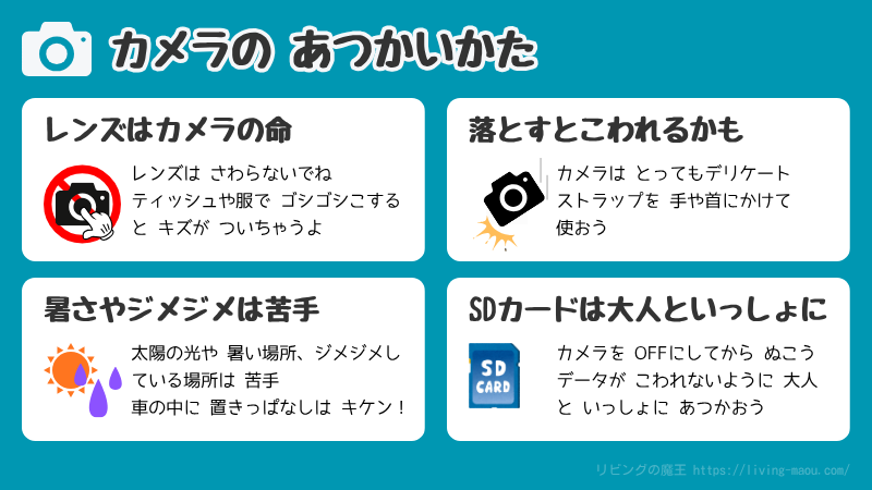 カメラのあつかいかた